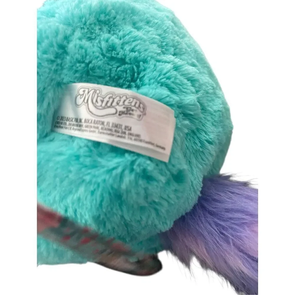 Misfittens Kids Blue Purple Collectible Bolt Series 3 Wild Cat Kitty Plushie OS